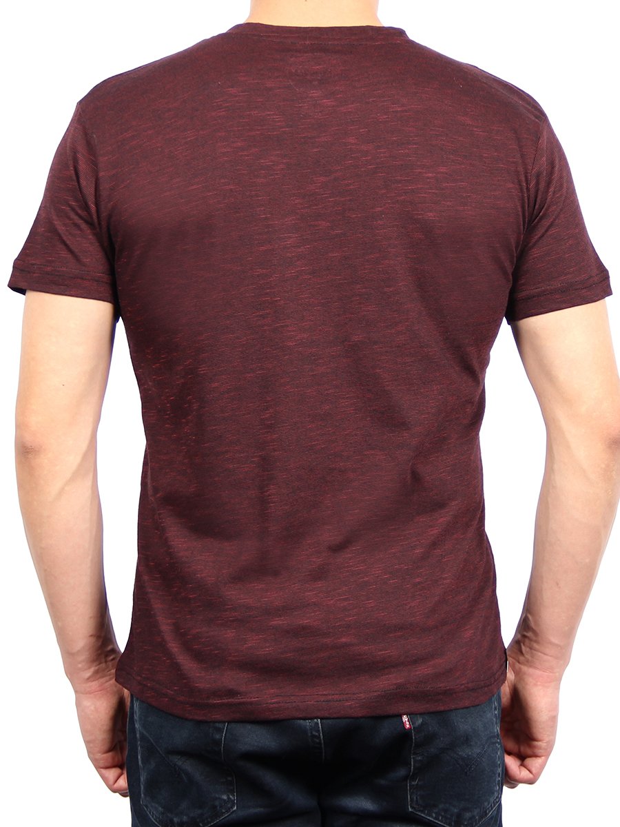 W1047-0048 END ON END JERSEY V-NECK TEE
