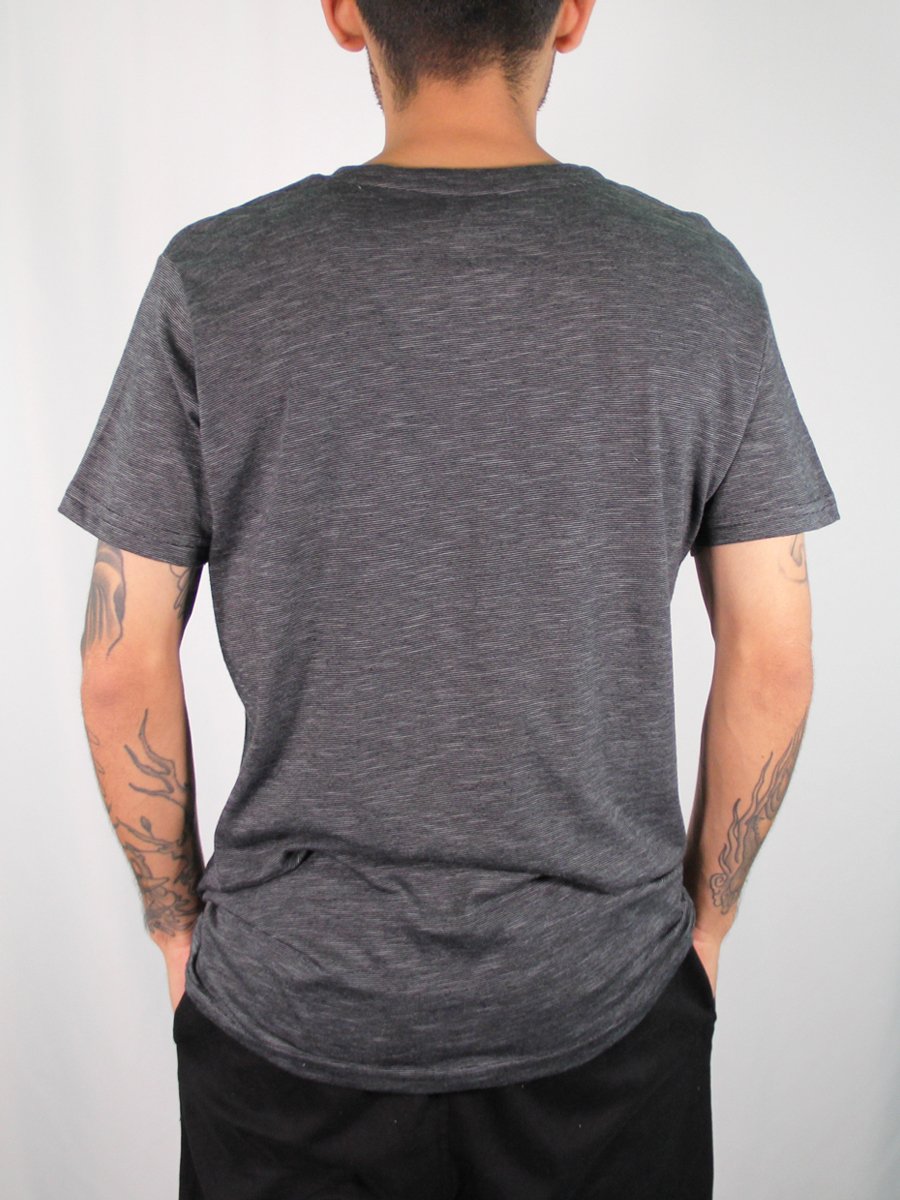 W1047-0048 END ON END JERSEY V-NECK TEE