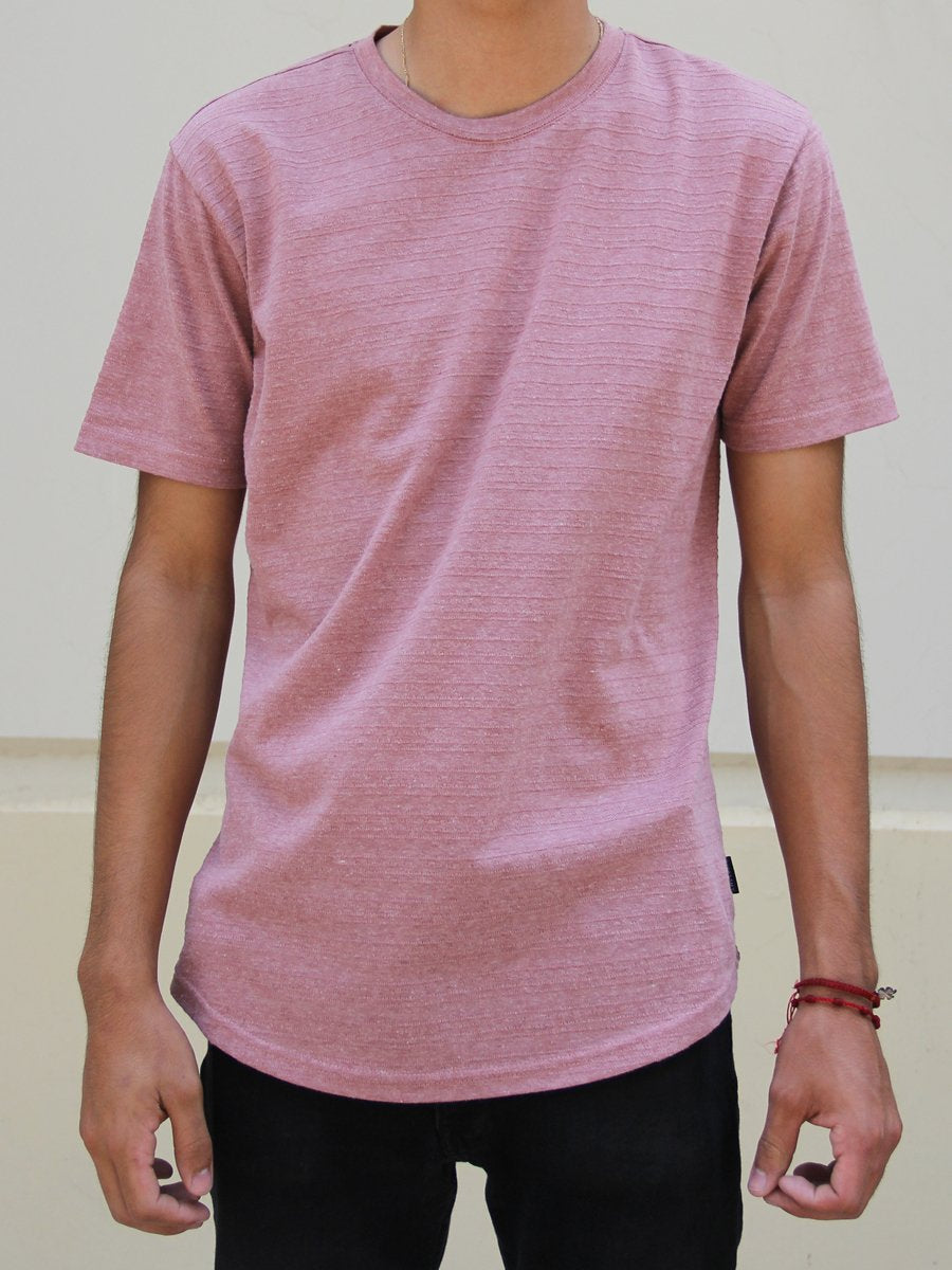 W2437-0236ST TEXTURED STRIPE JERSEY SS CREW