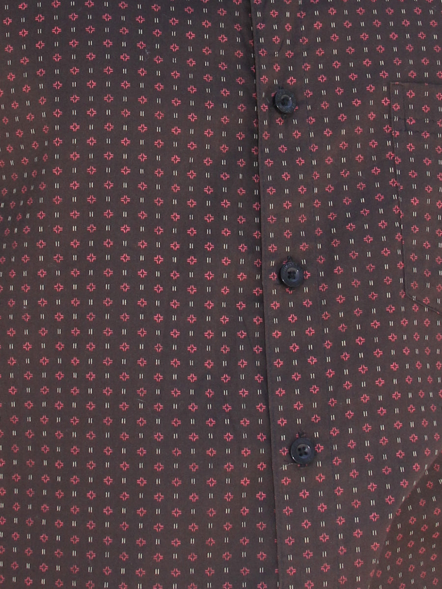 W2242-0270DW GALAXY PRINT BUTTON DOWN SHIRT