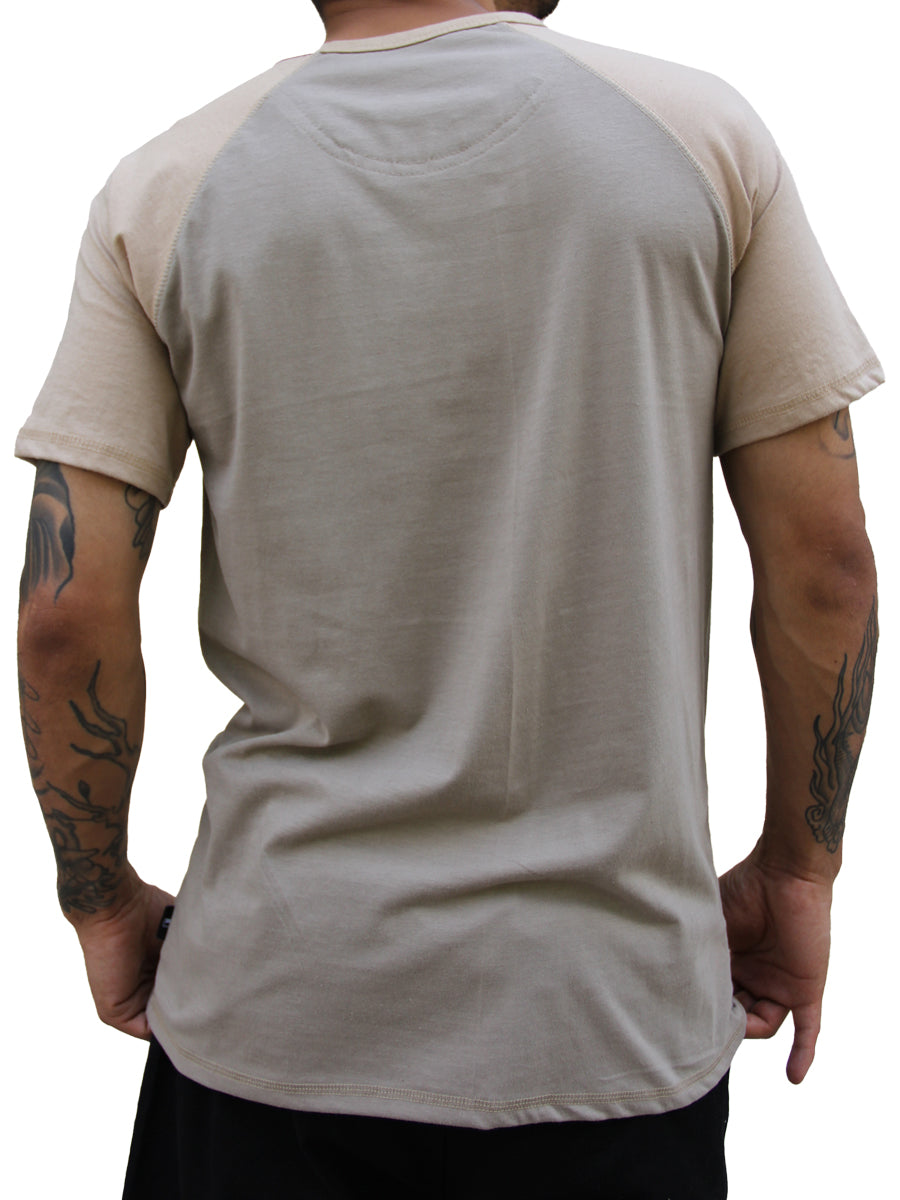 W1980-0001 SHORT SLEEVE RAGLAN CREW NECK WITH POCKET