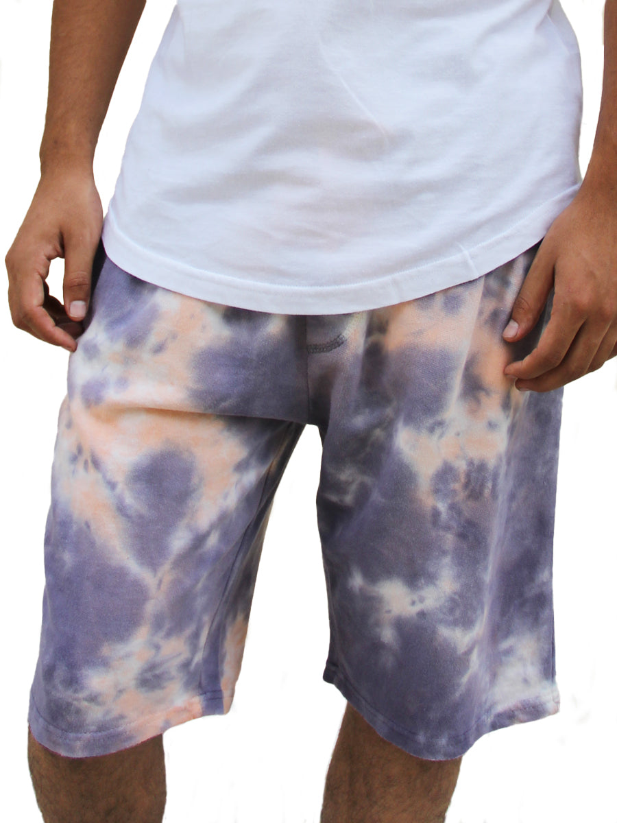 W8087-T008 FRENCH TERRY CRYSTAL WASH SHORTS