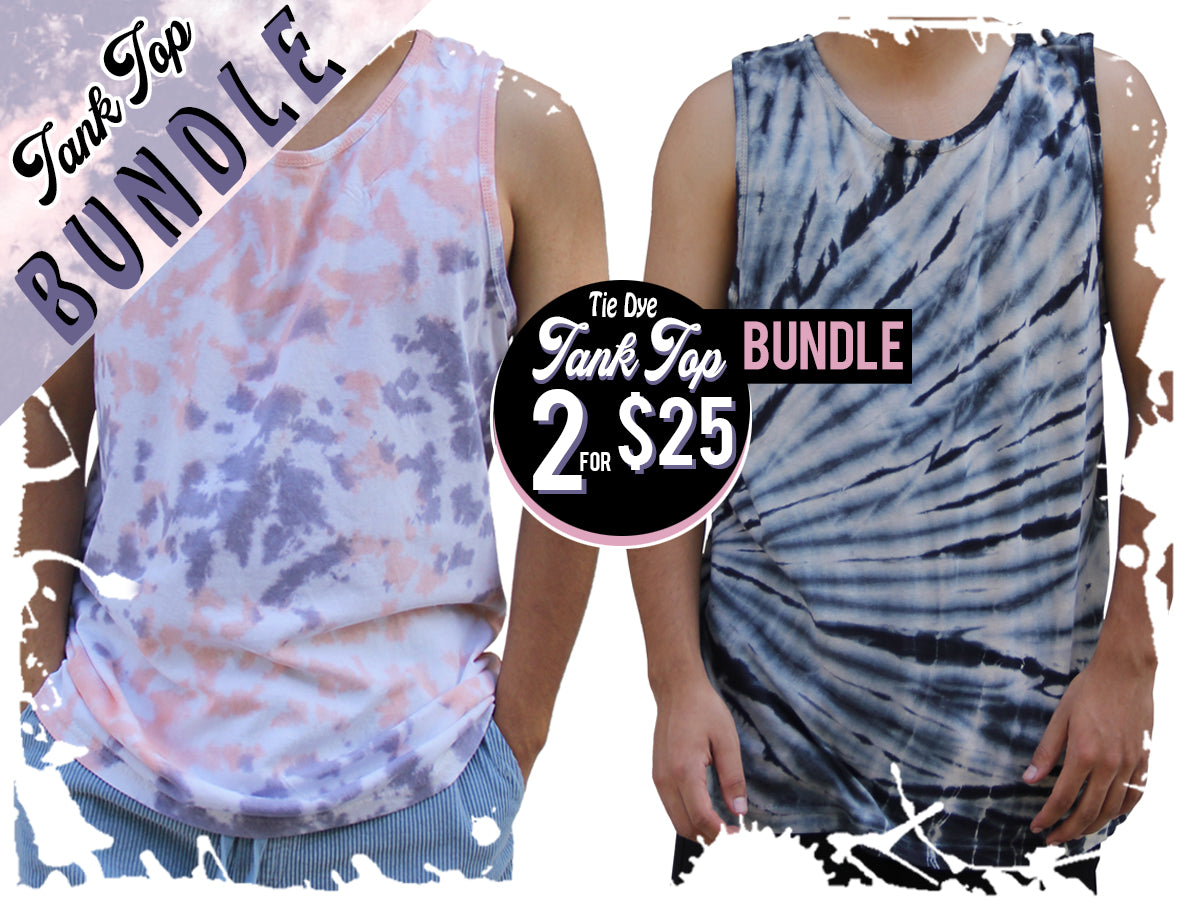 WB14-0001 TIE DYE TANK TOP BUNDLE