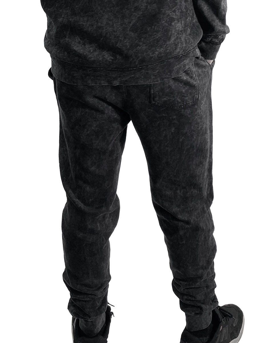 W8083-T007 YM ICE WASH FLEECE "ROY" JOGGER