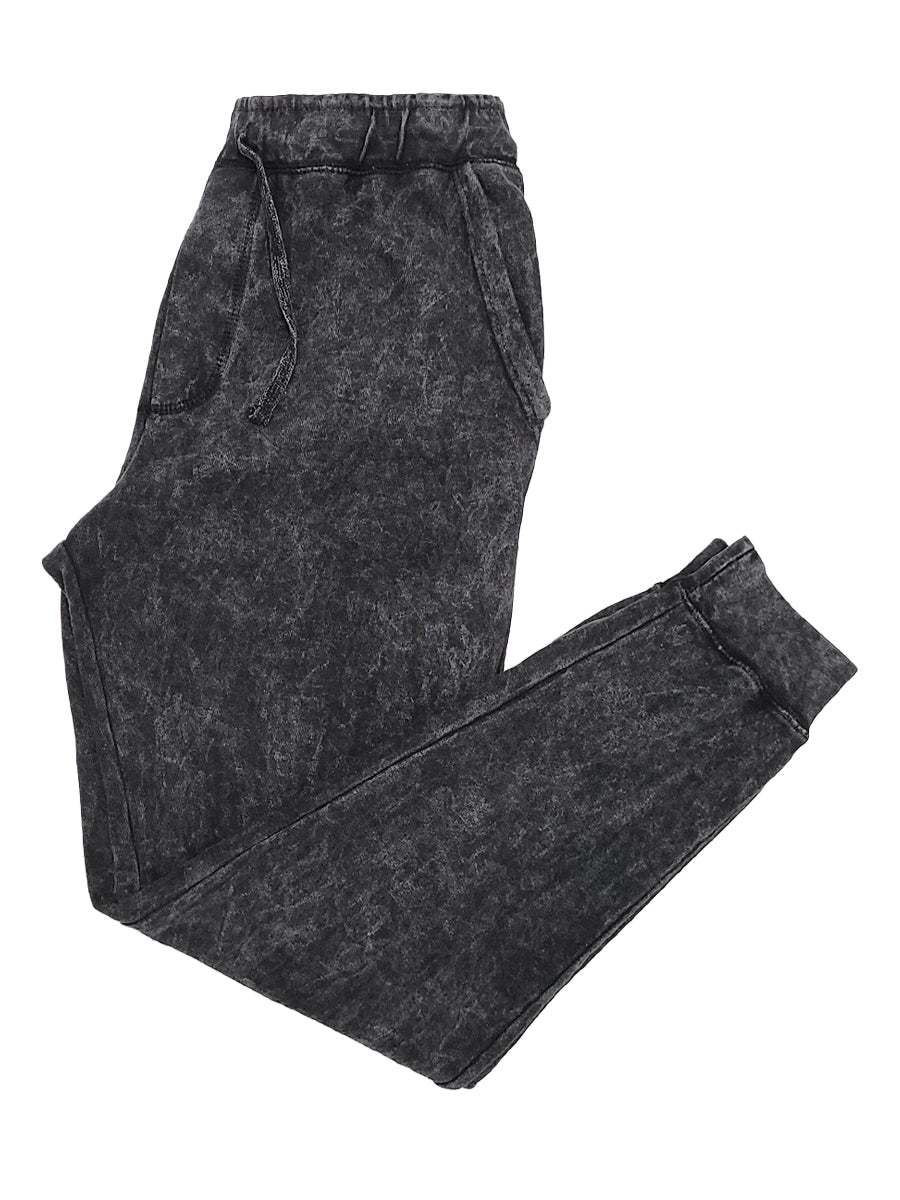 W8083-T007 YM ICE WASH FLEECE "ROY" JOGGER