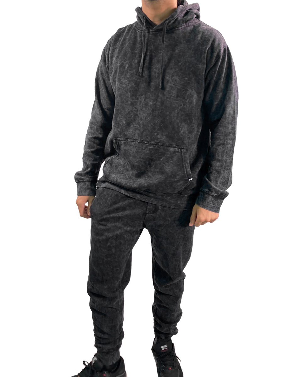 W8083-T007 YM ICE WASH FLEECE "ROY" JOGGER