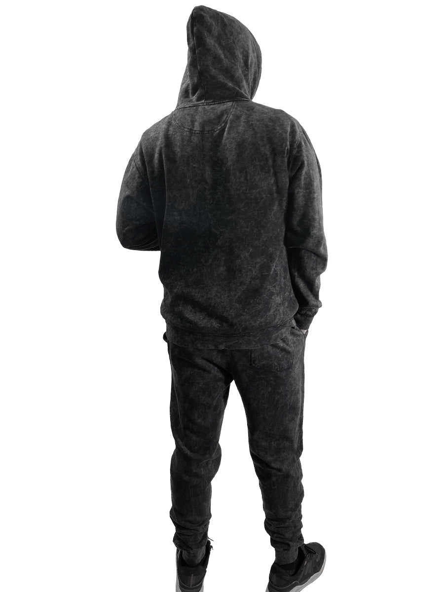 W8083-T007 YM ICE WASH FLEECE "ROY" JOGGER