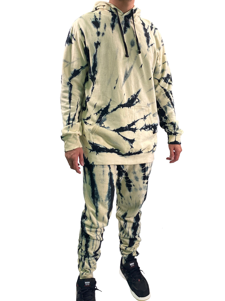 W8083-T012 YM FLEECE SPIRAL WASH "ROY" JOGGER