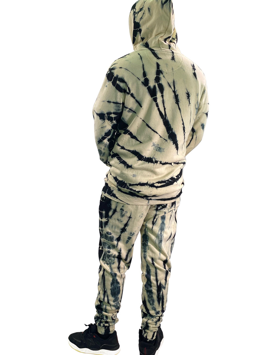 W8083-T012 YM FLEECE SPIRAL WASH "ROY" JOGGER