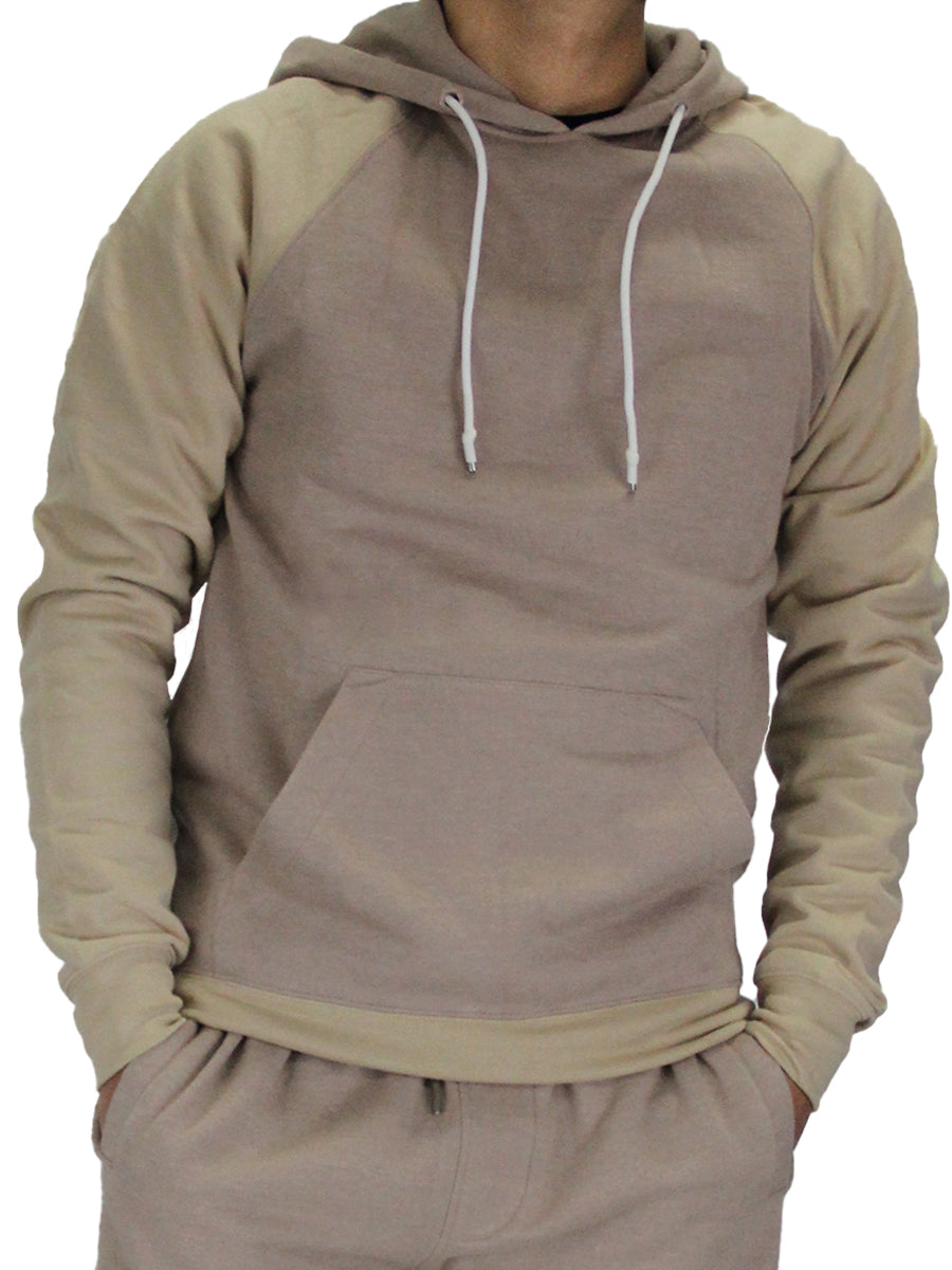 W2205-0014 FLEECE PULLOVER RAGLAN HOODIE