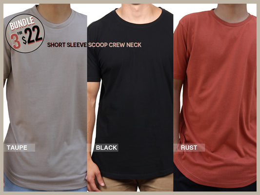 WB20-0001 SHORT SLEEVE SCOOP CREW NECK BUNDLE A