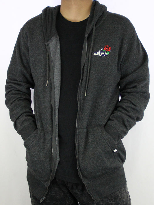 W1534-0773EM YM FLEX FLEECE "SOME LOVE"  EMBROIDERED ZIP UP HOODIE