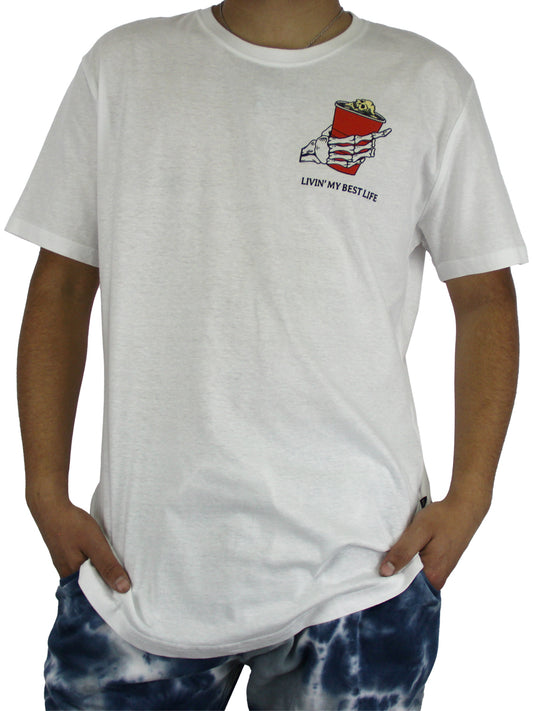 W2437-0855PT BINGO LIFE PRINTED CREW NECK TEE