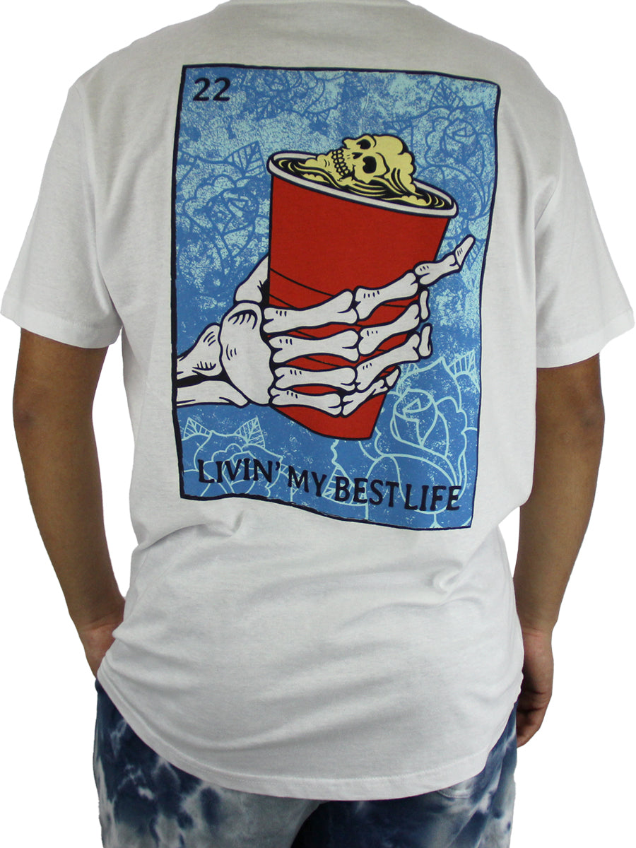 W2437-0855PT BINGO LIFE PRINTED CREW NECK TEE