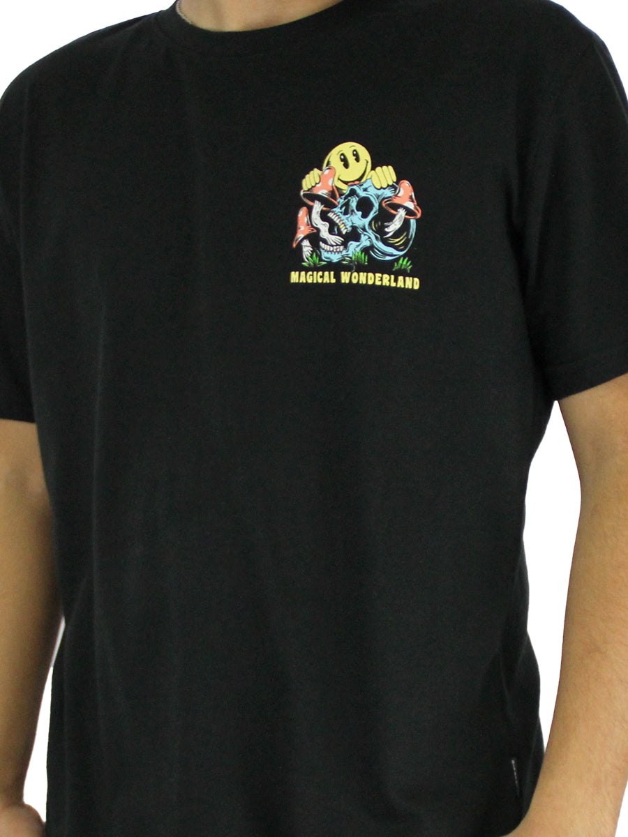 W2437-0878PT MAGICAL WONDERLAND PRINTED CREW NECK TEE