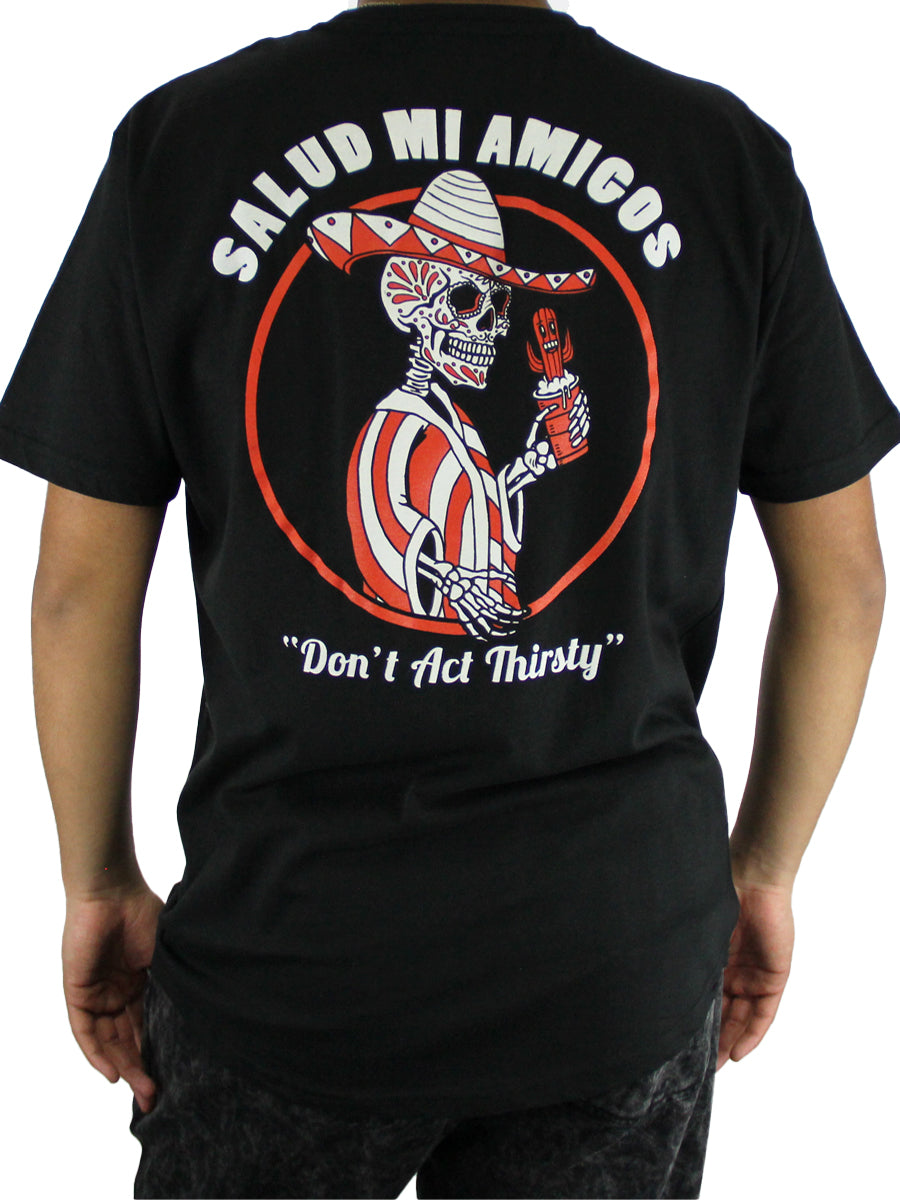 W2437-0500PT  BORRACHO PRINTED CREW NECK TEE