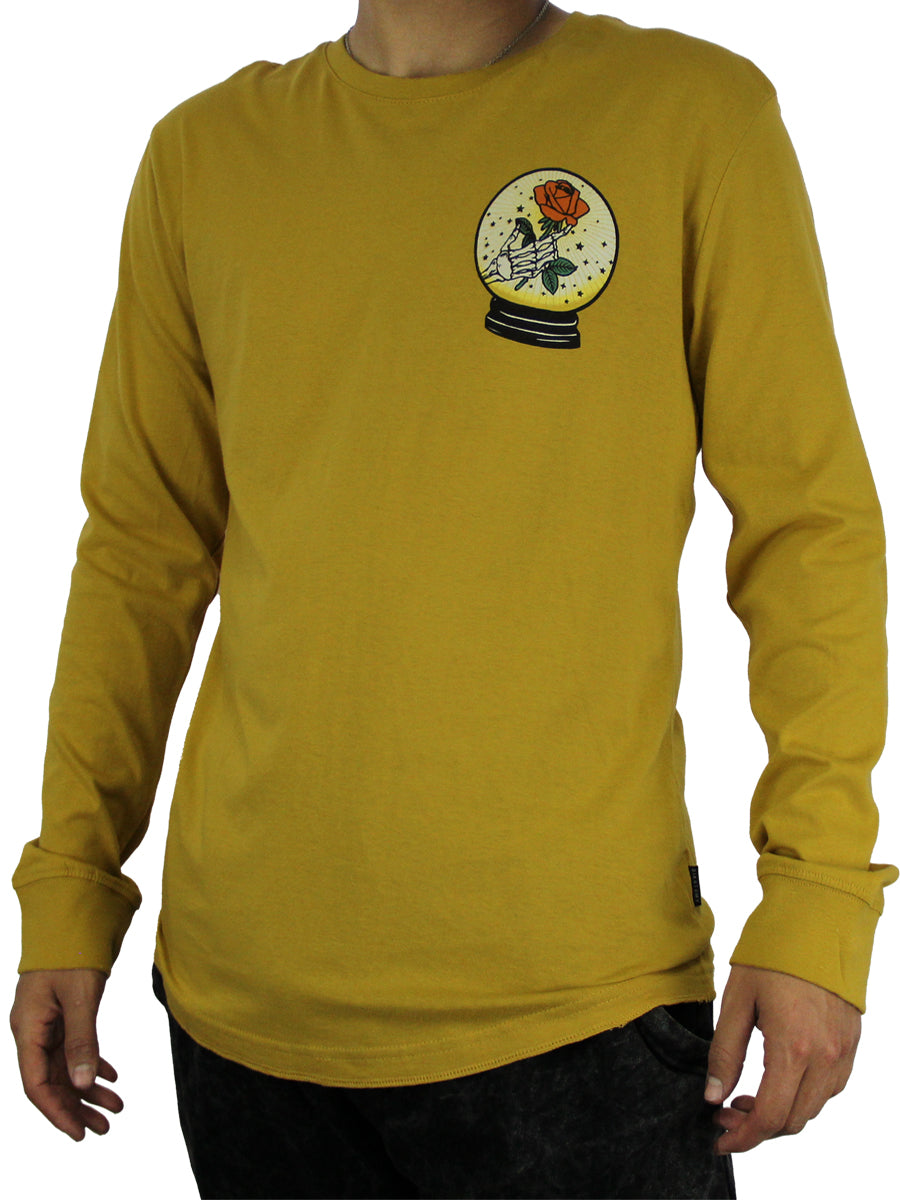 W2448-0690PT FUTURE TELLER LONG SLEEVE MEN'S CREW NECK TEE