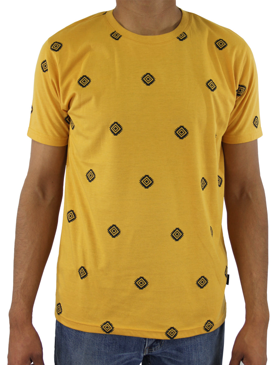 W1100-0604PT AZTEC DIAMOND CREW NECK TEE
