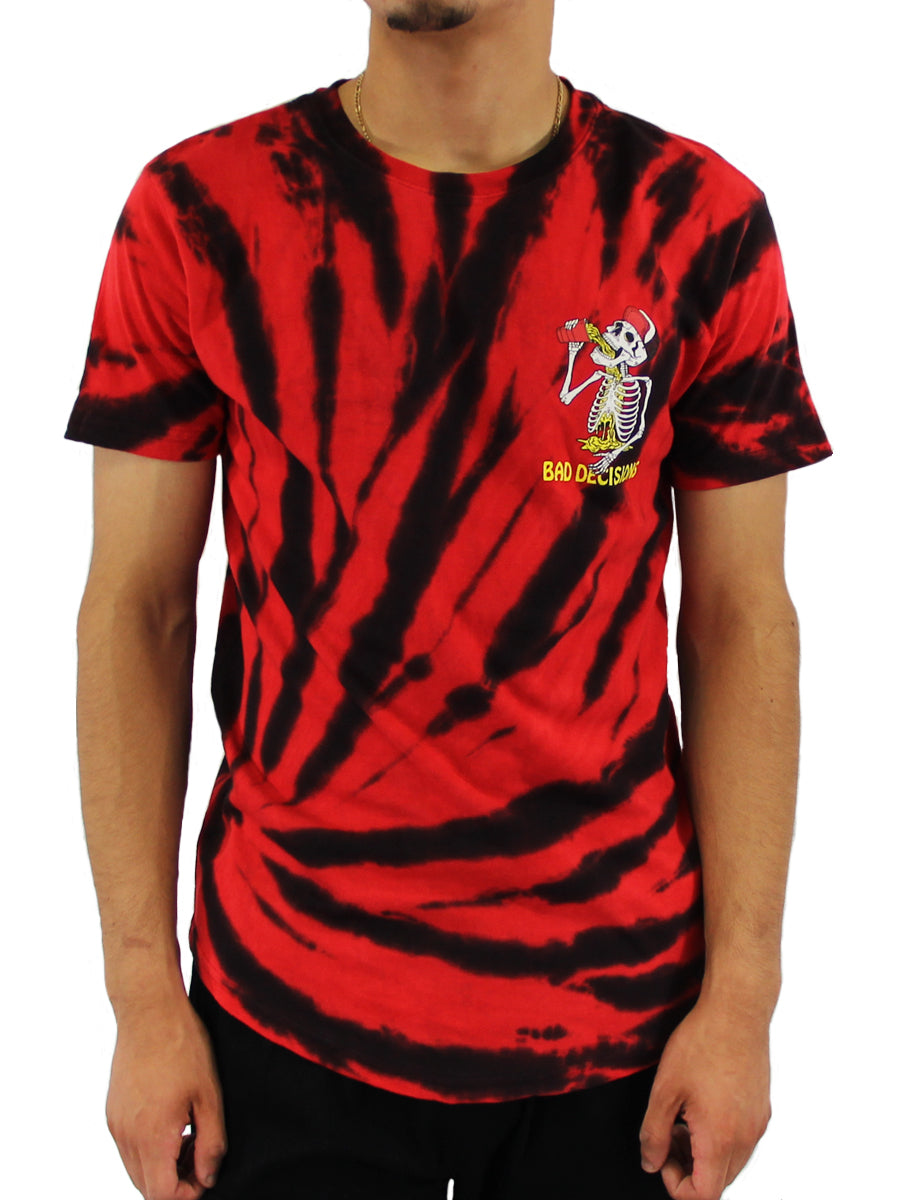 W2437-0511SW BAD DECISIONS TIE DYE MEN'S CREW TEE