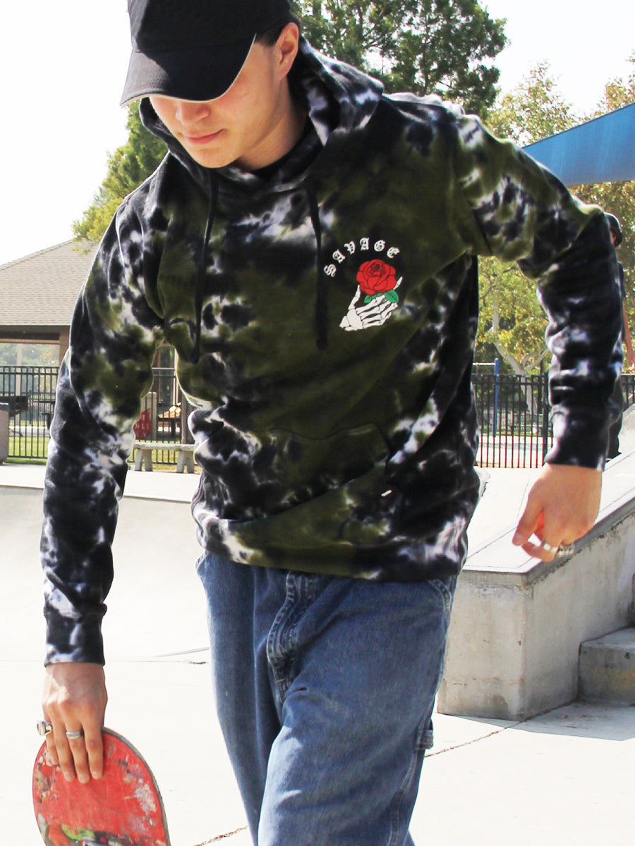 SAVAGE LOVE CRYSTAL WASH PULLOVER HOODIE  SKU: W2447-0615CW