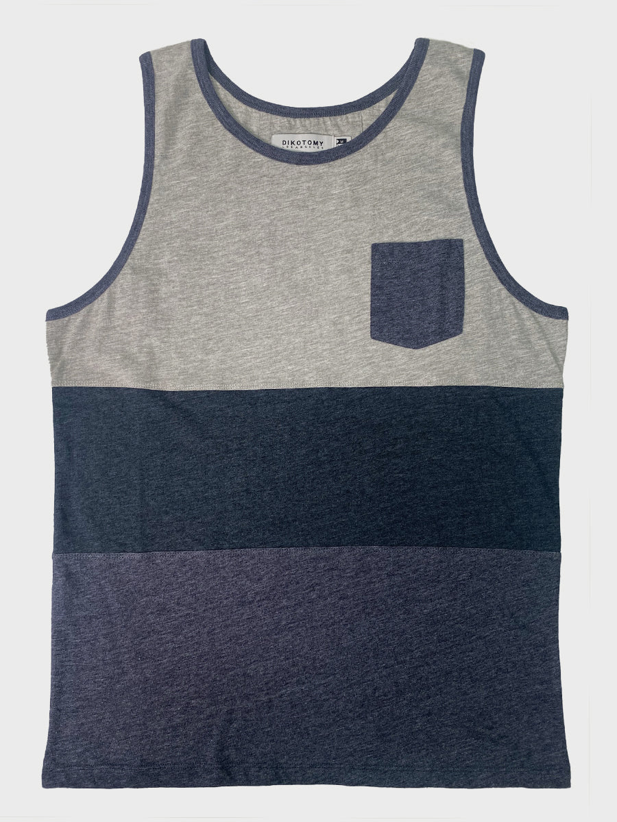 W1878-0001 PANEL BLOCK TANK TOP WITH POCKET