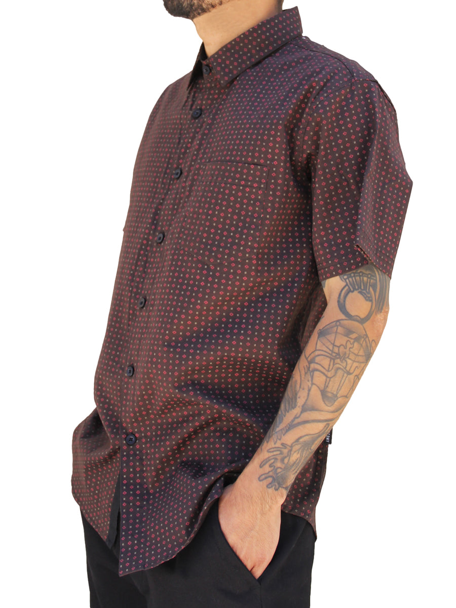 W2242-0270DW GALAXY PRINT BUTTON DOWN SHIRT