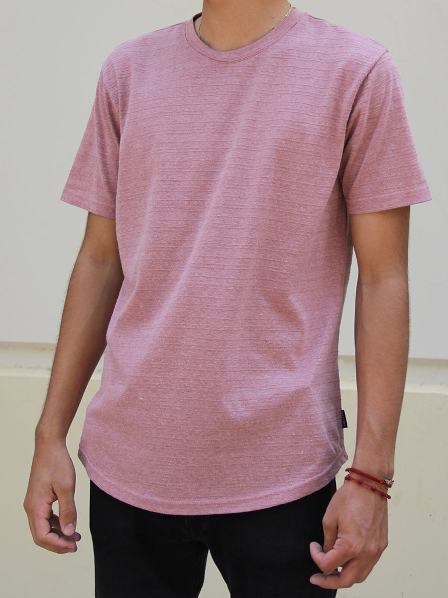 W2437-0236ST TEXTURED STRIPE JERSEY SS CREW