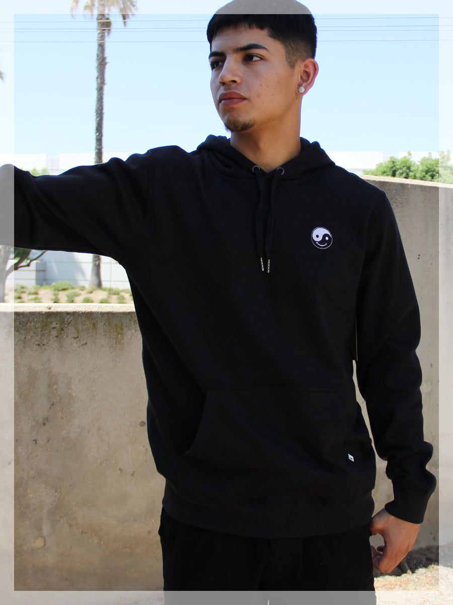 YING YANG EMOJI PULLOVER HOODIE