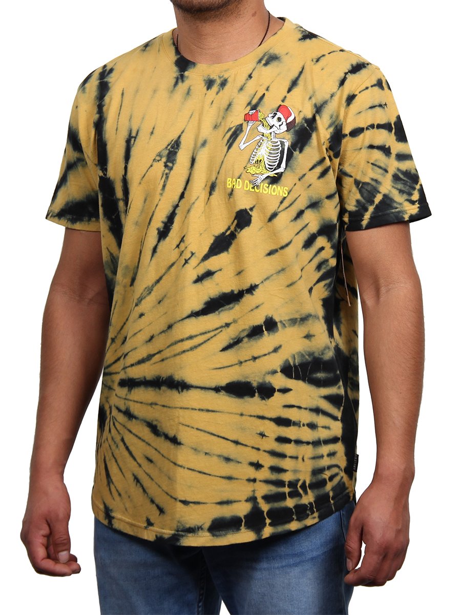 W2437-0511SW BAD DECISIONS TIE DYE MEN'S CREW TEE