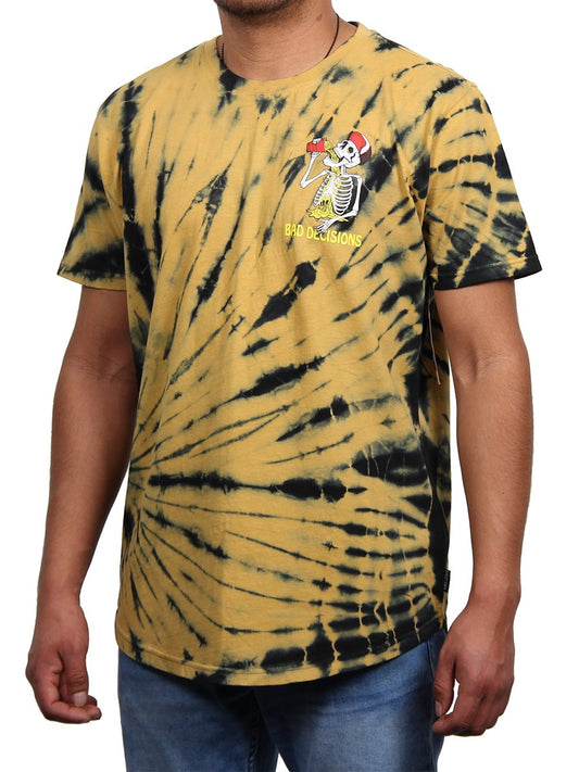W2437-0511SW BAD DECISIONS TIE DYE MEN'S CREW TEE